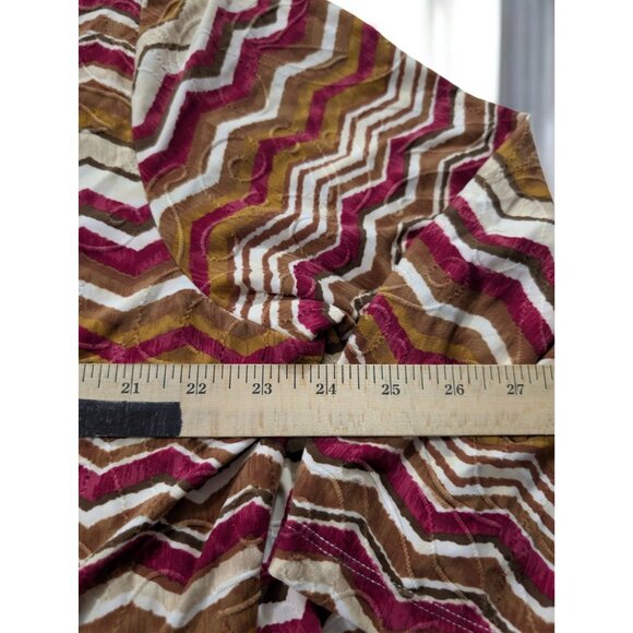 NWT $68 Alfred Dunner Top PLus Size 2X XX TwoFer Layered Necklace Zigzag Blouse - Picture 10 of 11